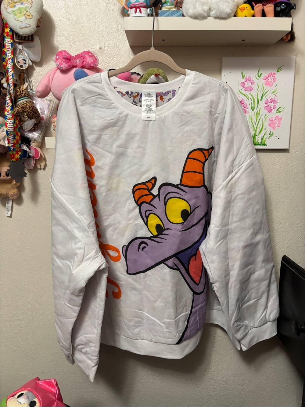 NWT Disney Parks Epcot Figment Pullover Reversible Long Sleeve Sz 3X